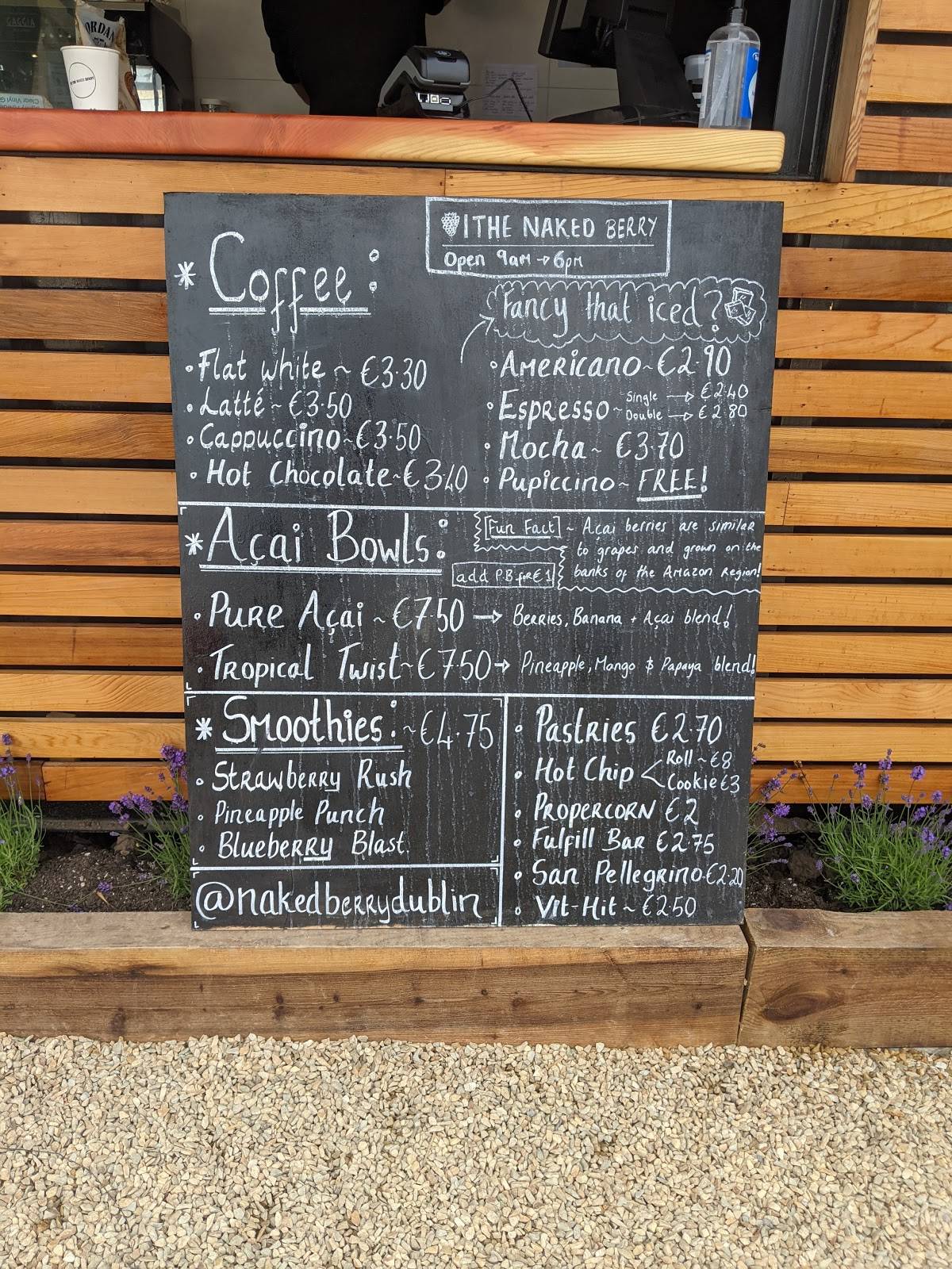 Menu At The Naked Berry Cafe Dublin Strand Rd