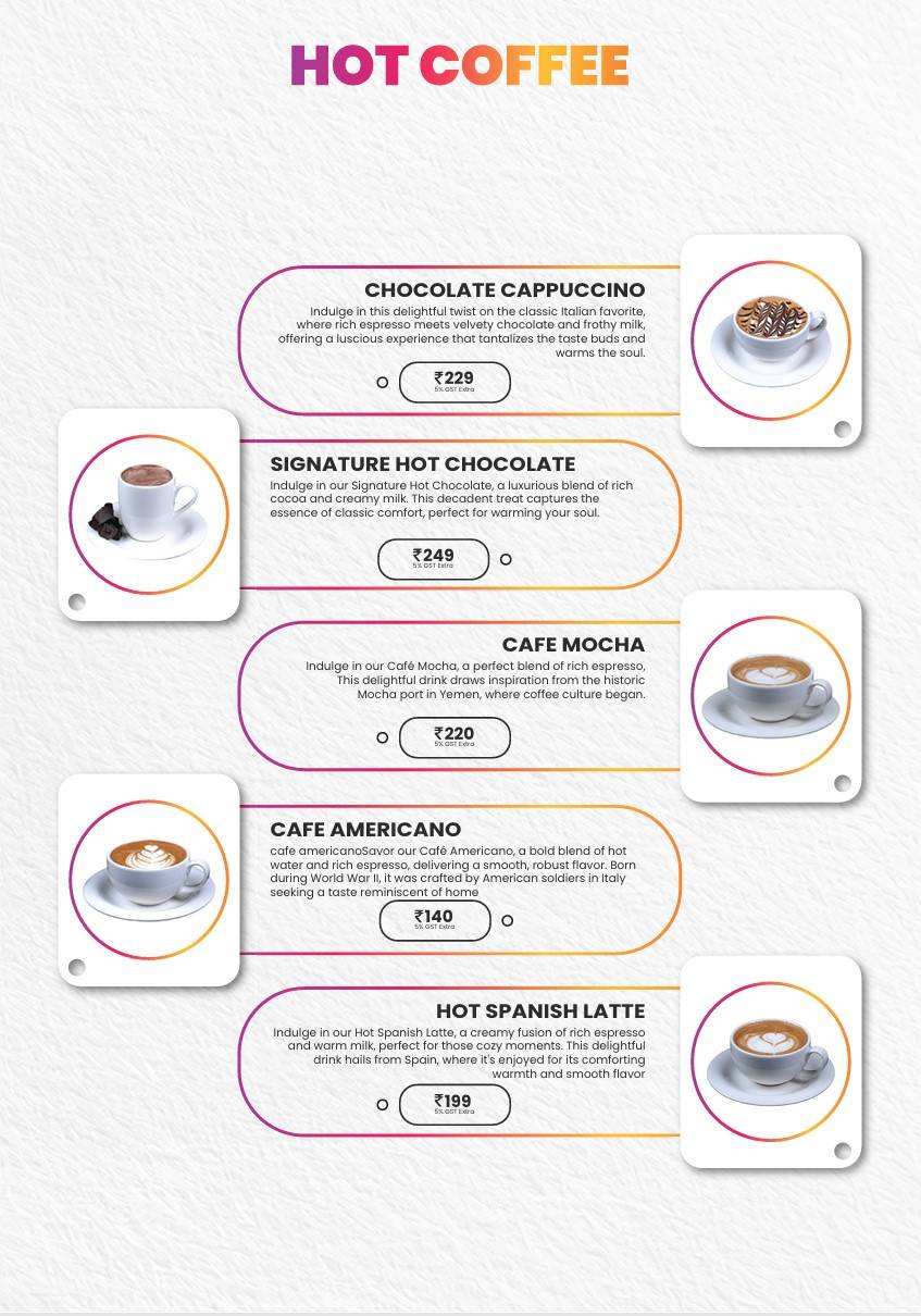 FROOT COFFEE menu