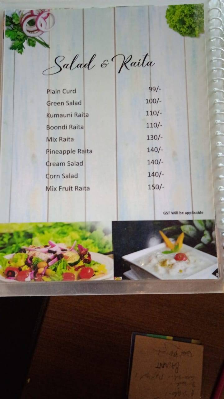 Hidden leaf cafe & resto menu