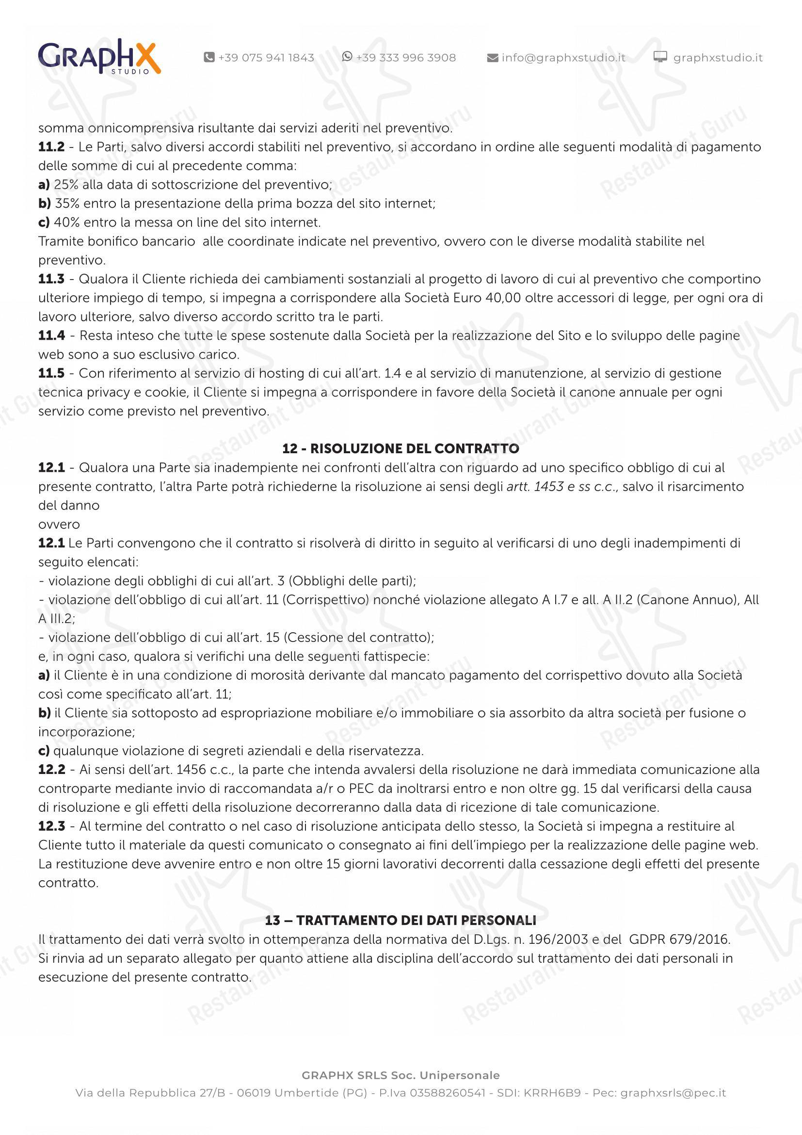 Menu per Pizzidea Fabriano pizzeria