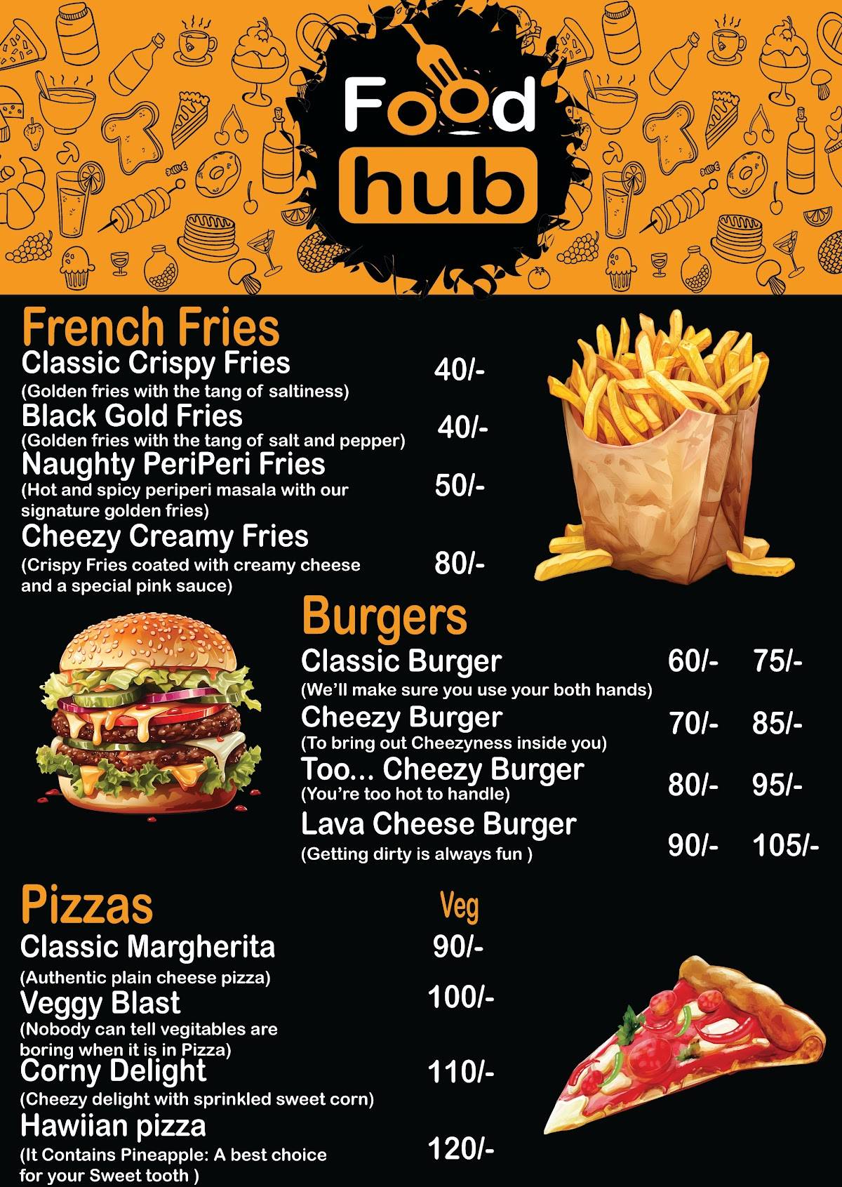 Food hub menu