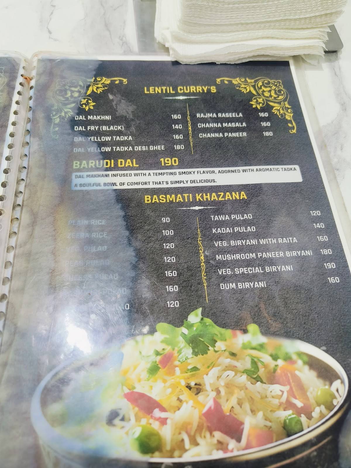 3B-2 Dhaba menu