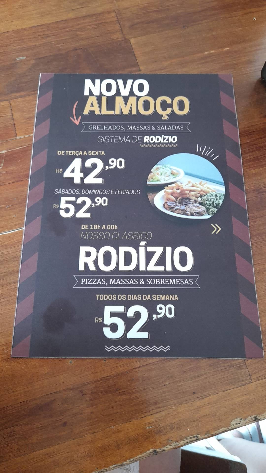 7 Grill Icaraí - Rodízio cardápio