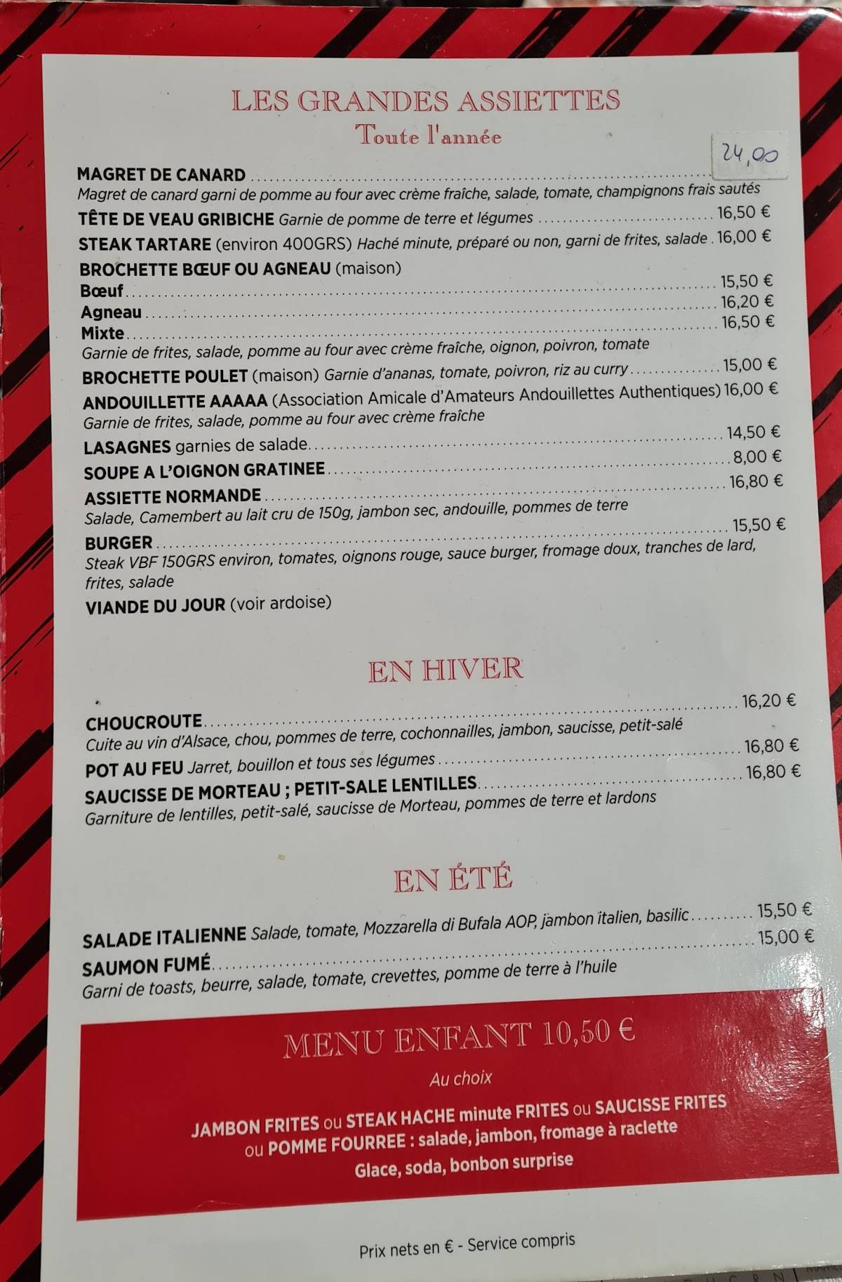 Menu de AL'1
