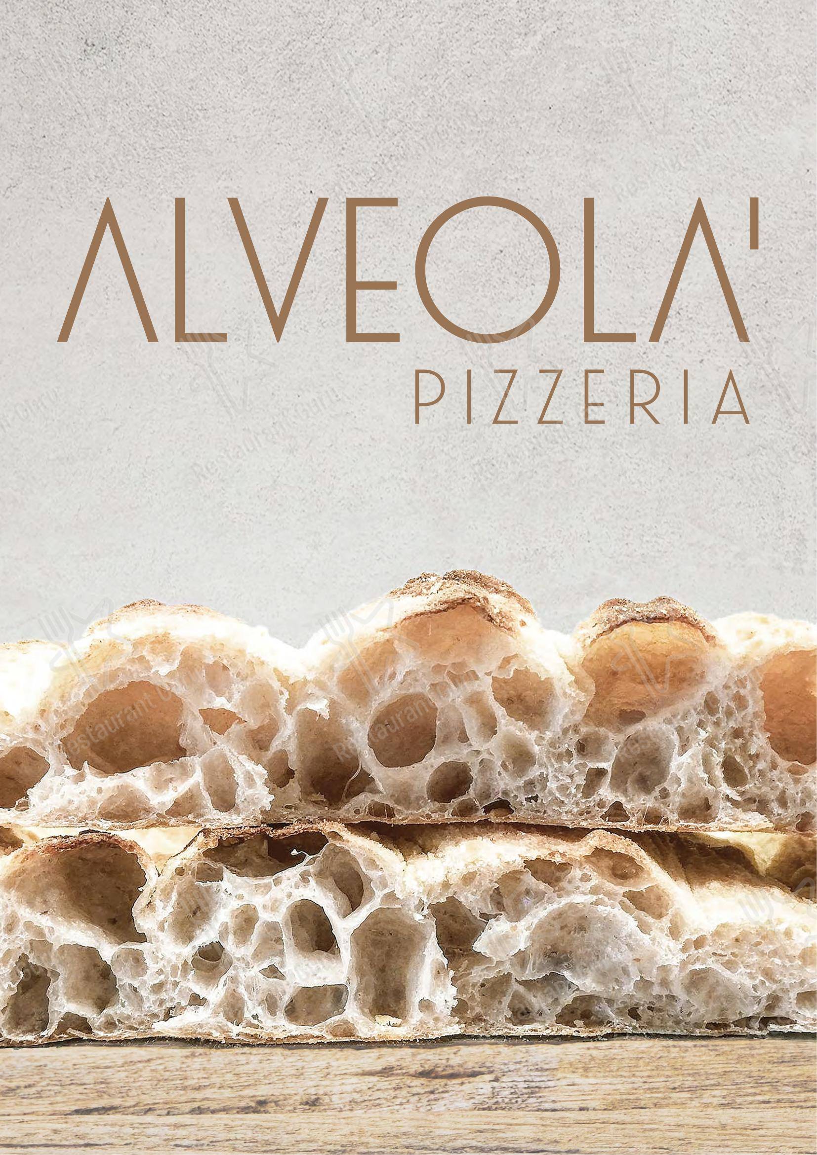 Menu per ALVEOLA' Asolo pizzeria in Asolo