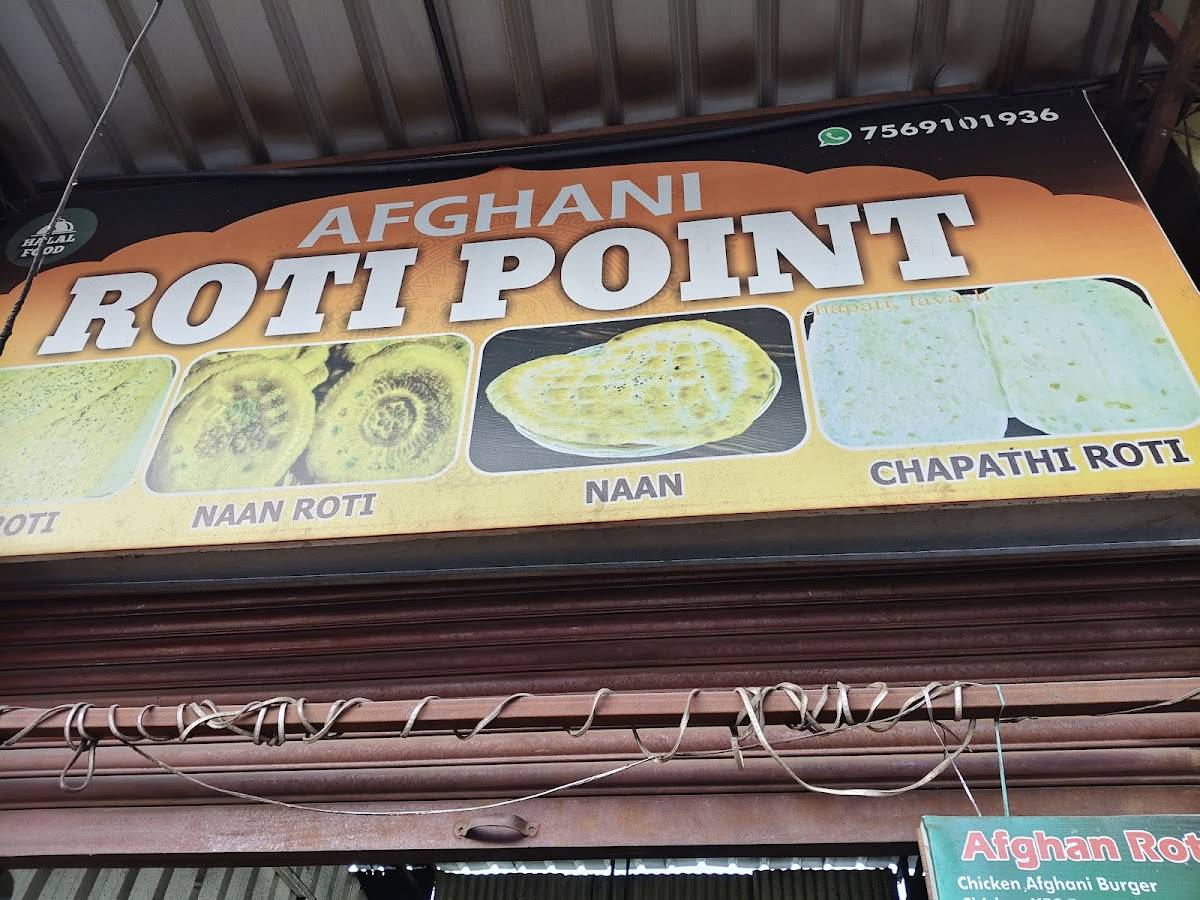 Afghani Roti Point menu