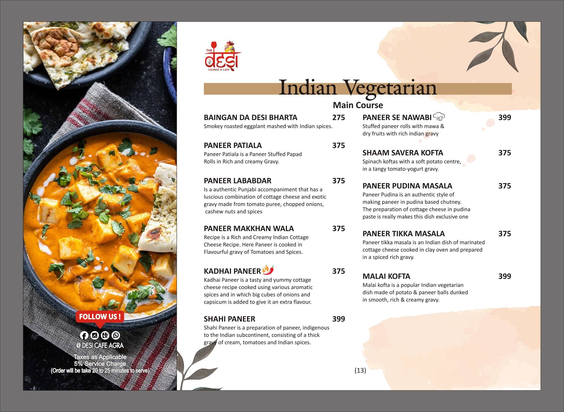 NUCLER - Ex Desi Cafe menu