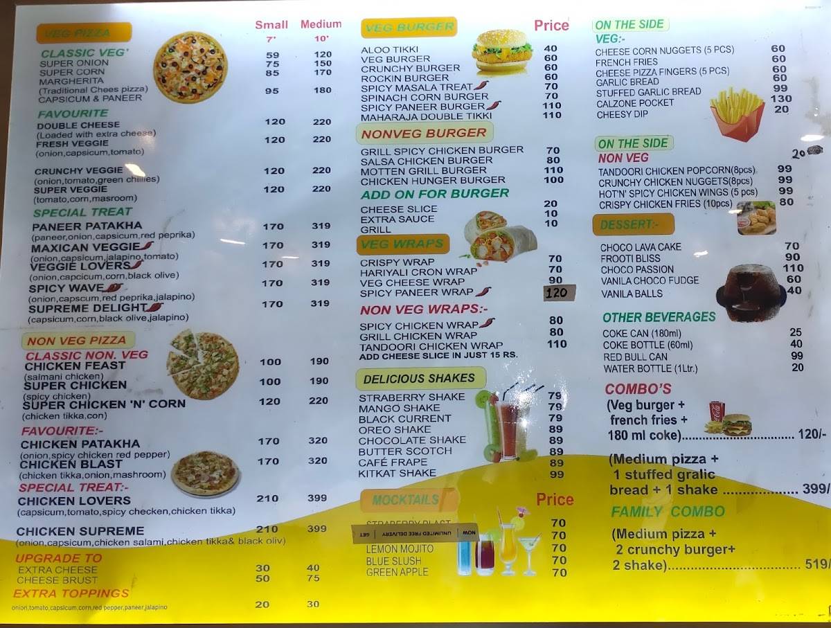 Pizza Inn menu