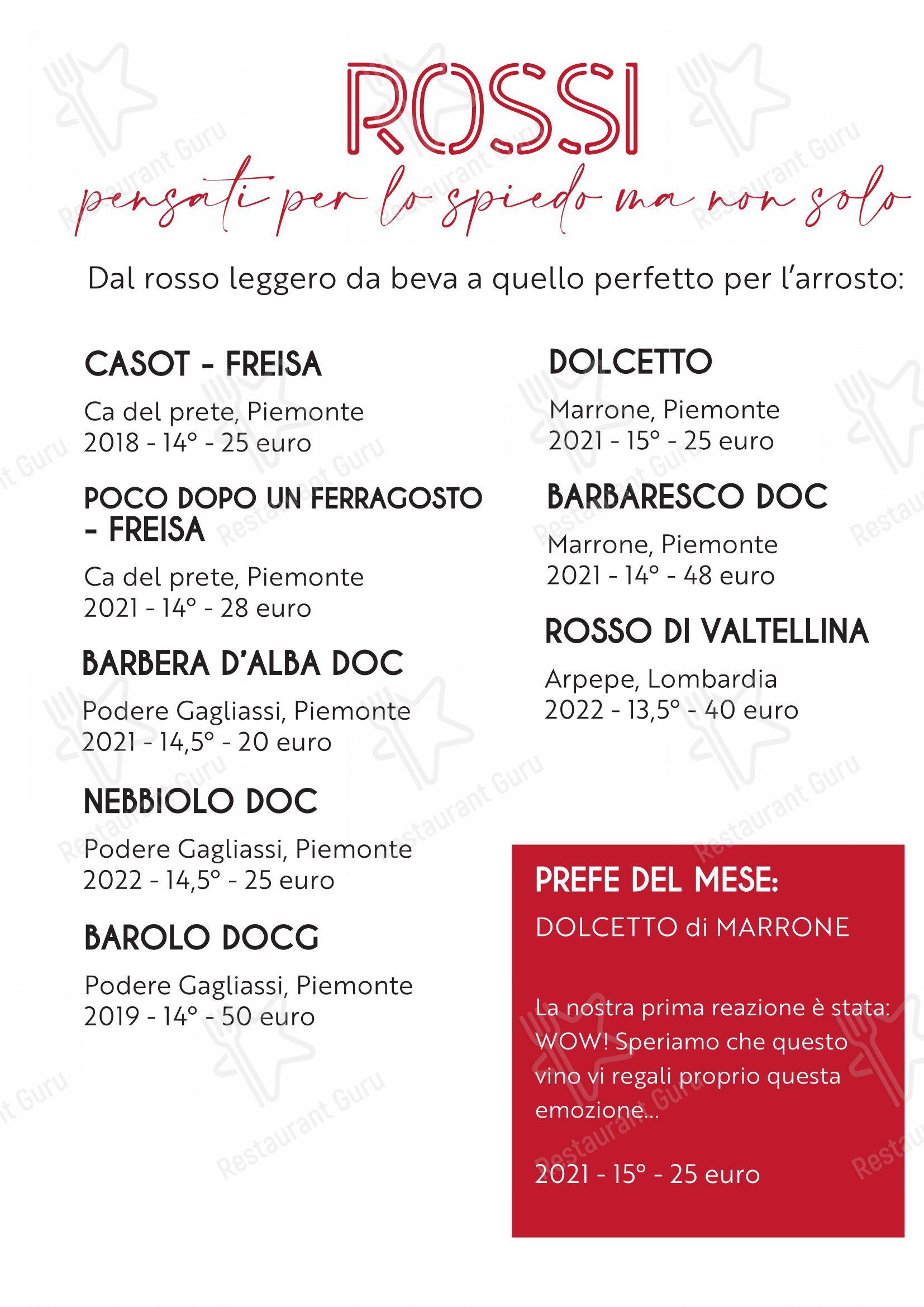 Menu per Agriturismo I Peccati della Terra in Montecchio Maggiore-Alte Ceccato