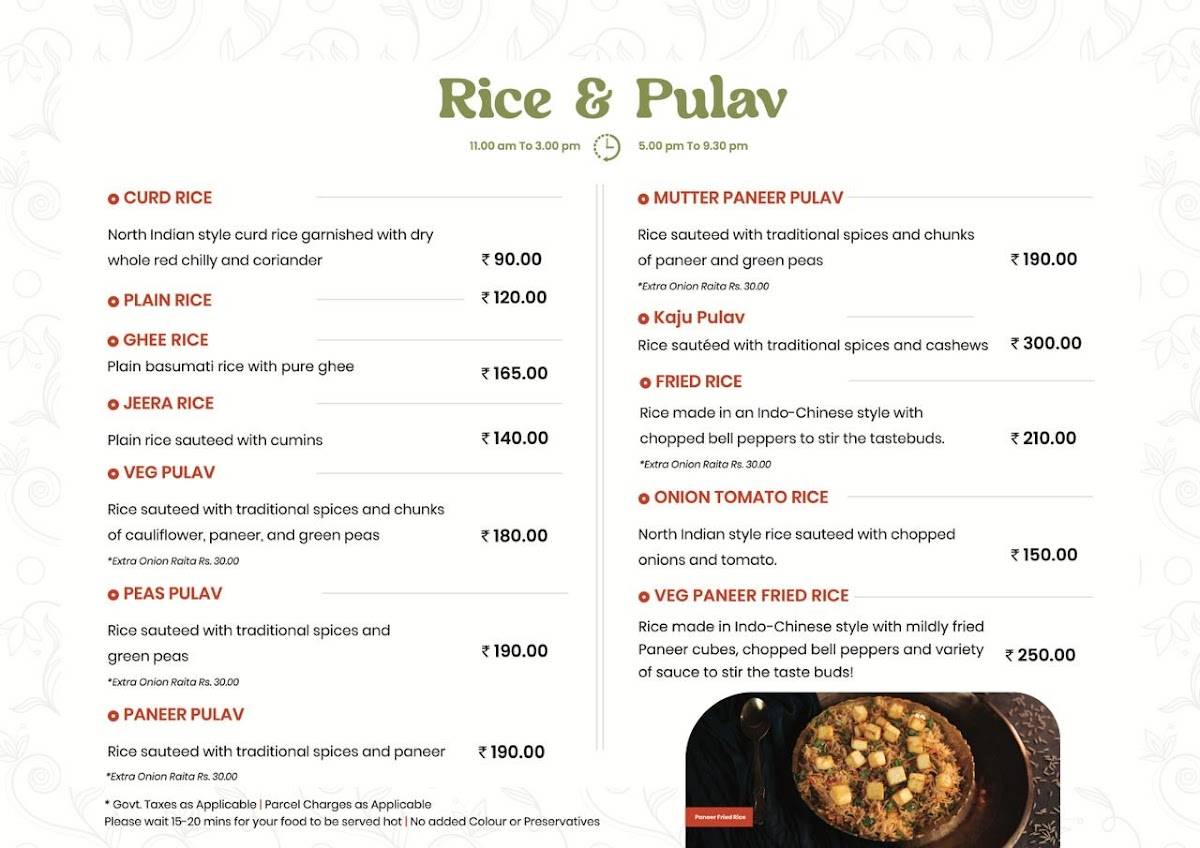 Ajay's Delhiwala Sweet Home menu