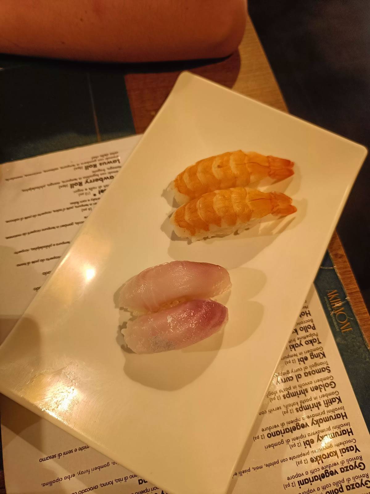 Menu di Akira One Japanese Restaurant 