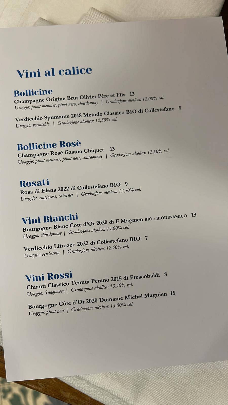Menu di Al Borducan Romantic Restaurant 