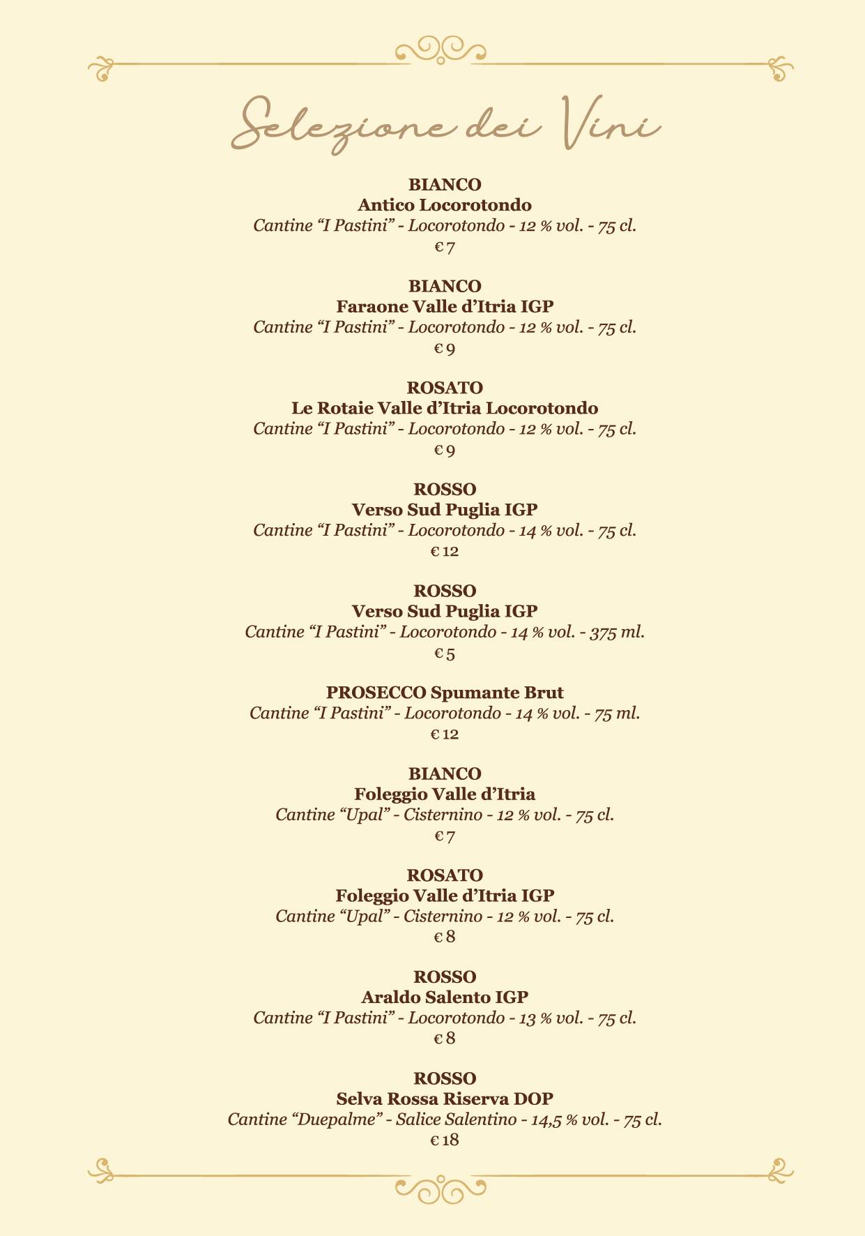 Menu di Al Gran Caffè 