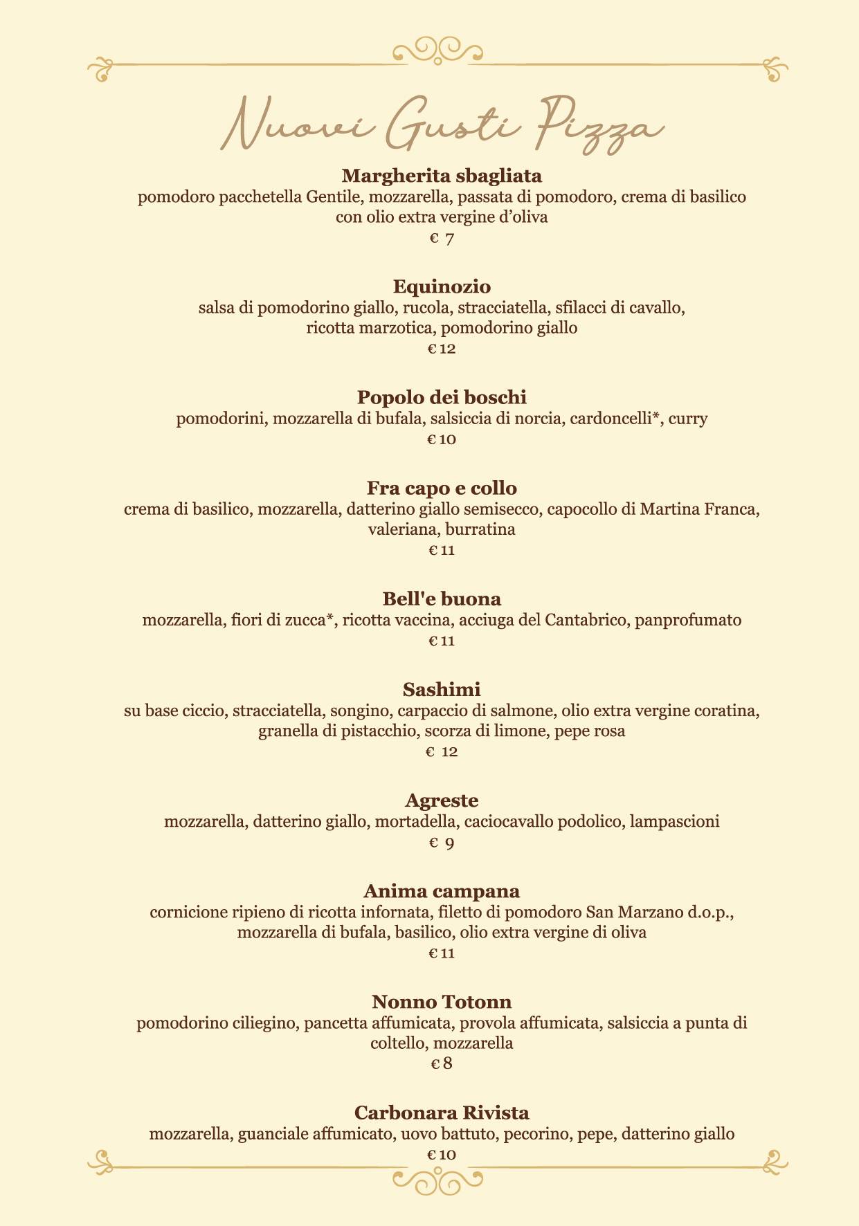 Menu di Al Gran Caffè 
