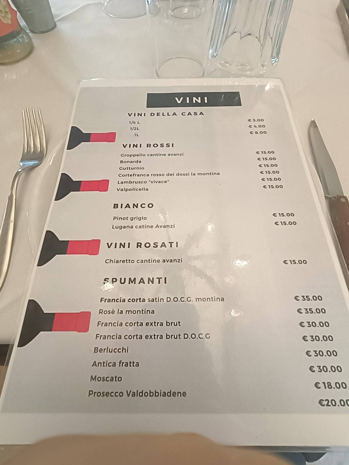 Menu di Grillo 