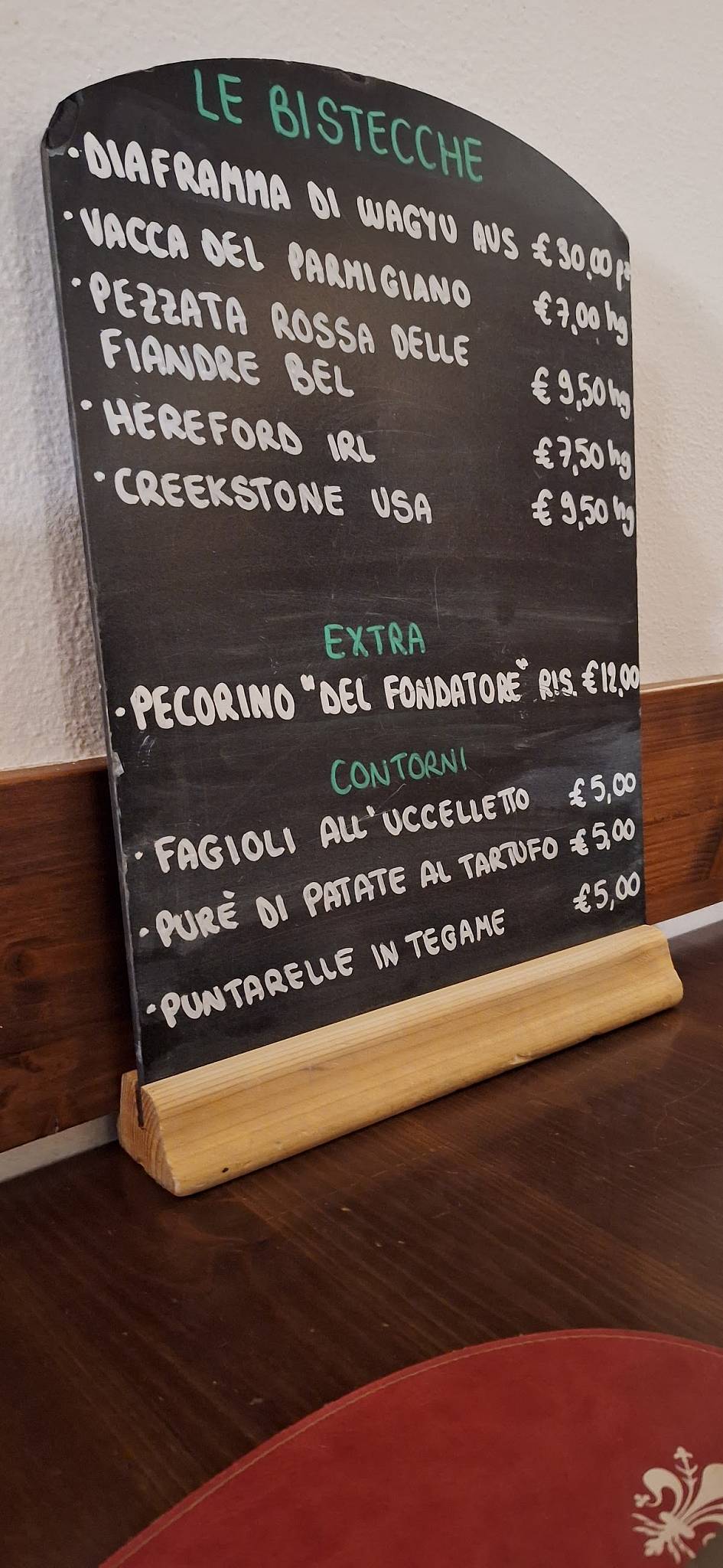 Menu di Al Toscano 