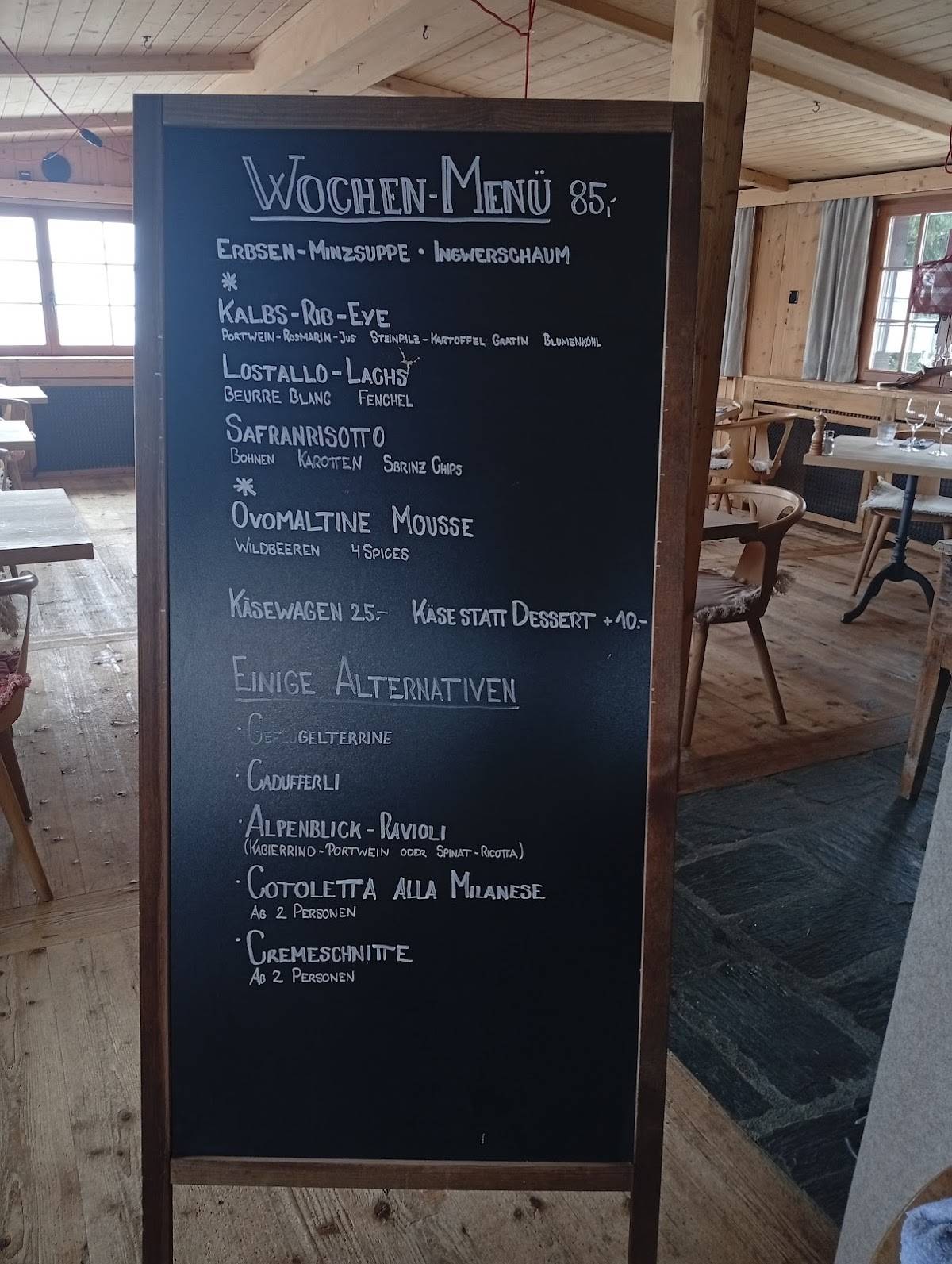 Menu di Alpenblick Bergrestaurant & Hotel 