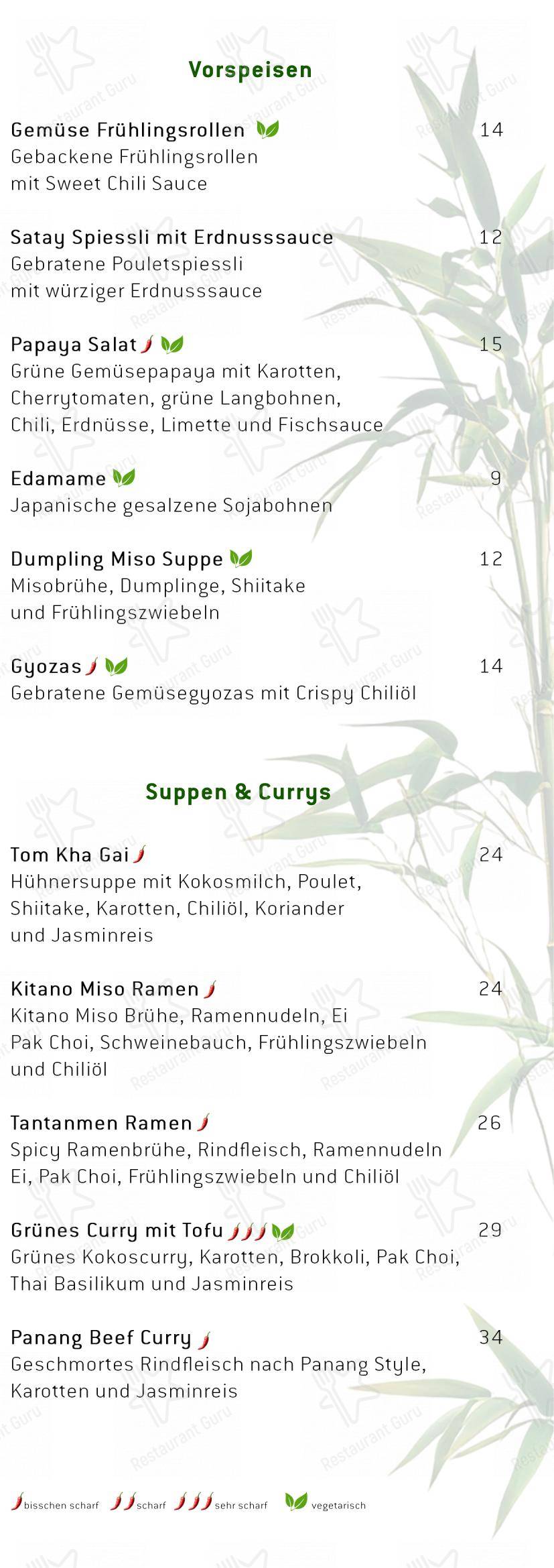 Menu per Alpenwok Arosa ristorante