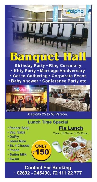 Alpha Restaurant menu