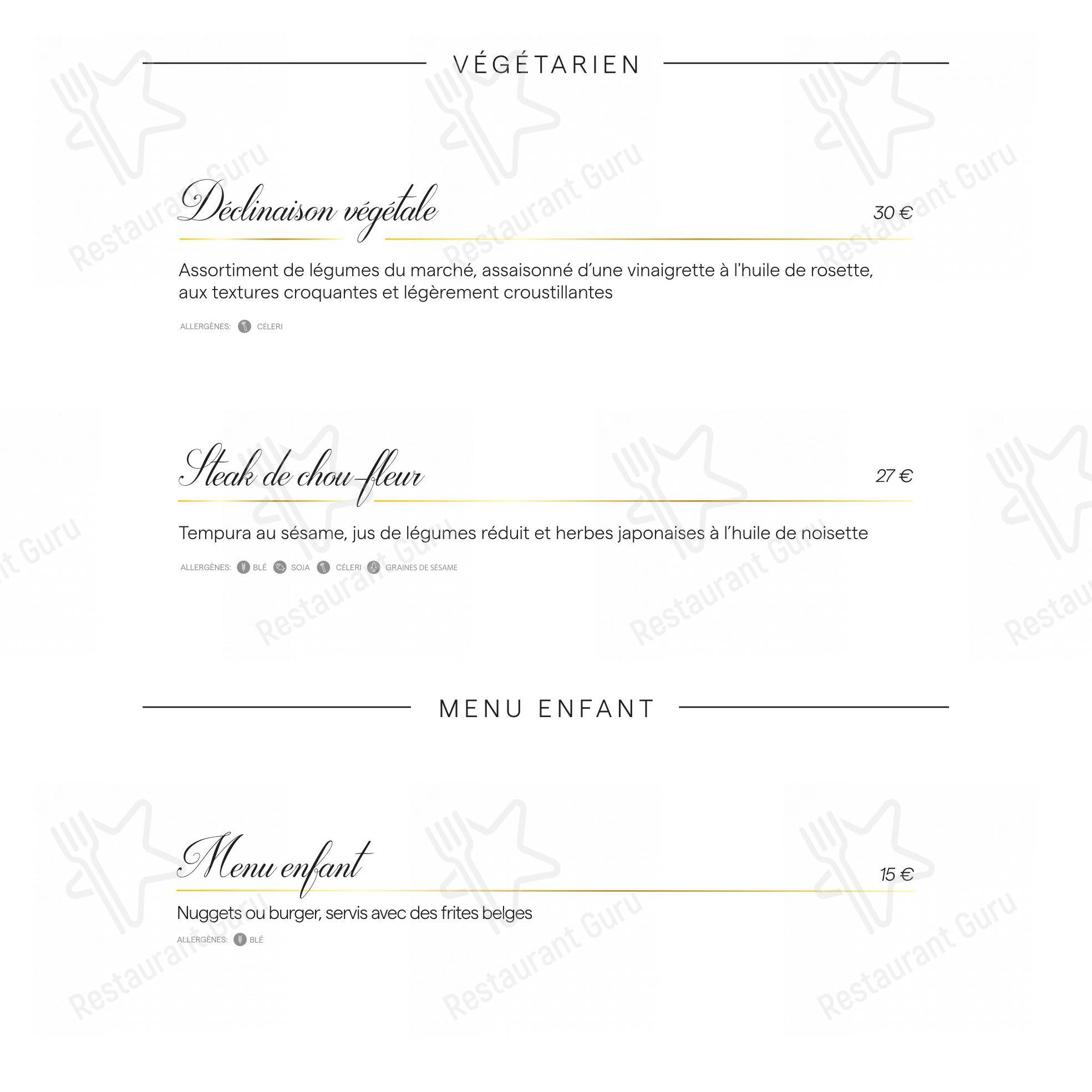 Am Theater dans Differdange - Menu