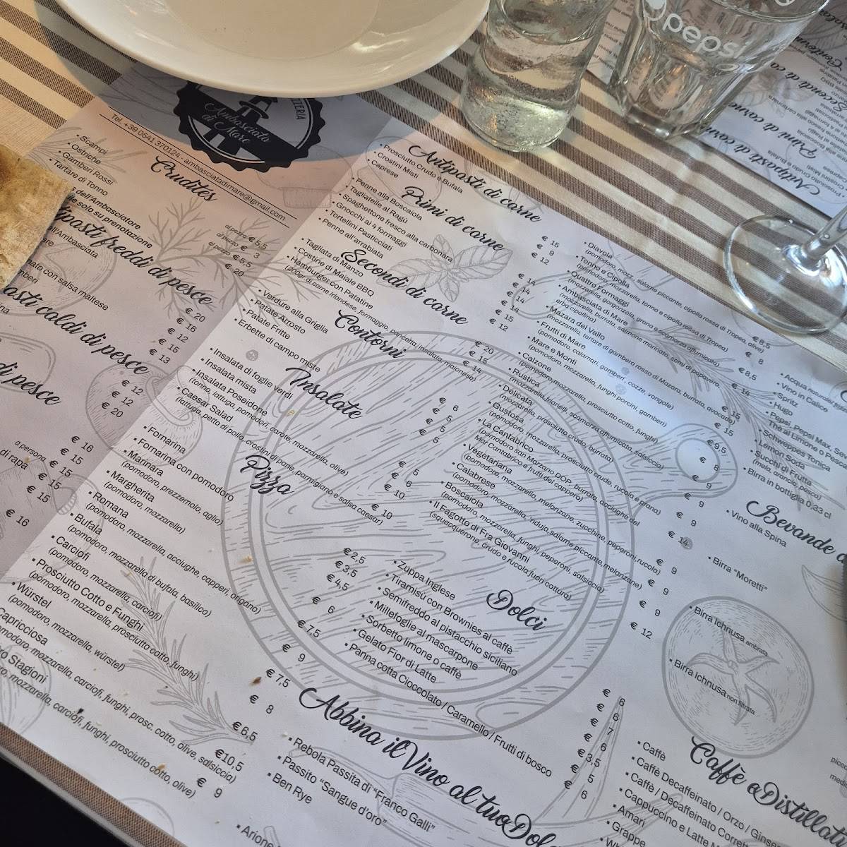 Menu di Ambasciata di Mare 