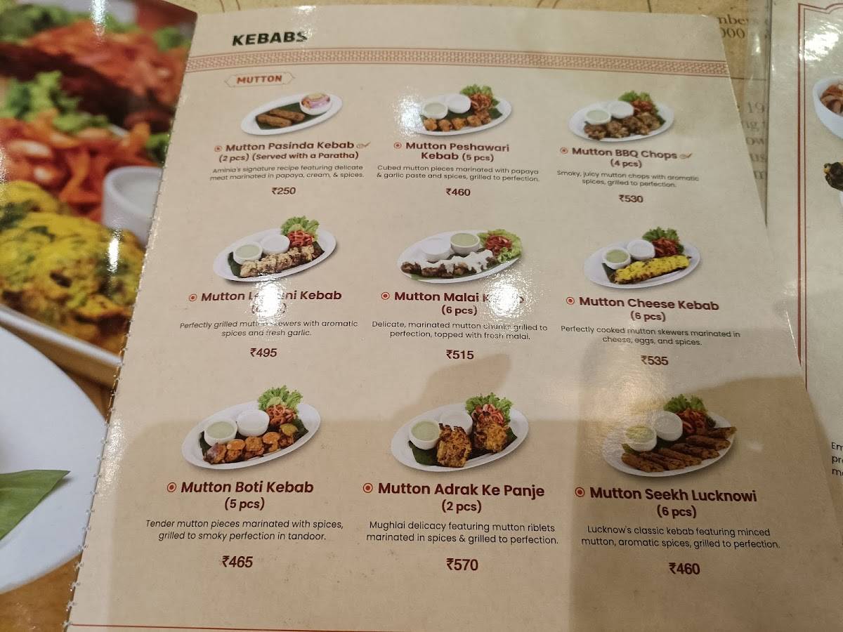 Aminia Restaurant - Rajarhat menu