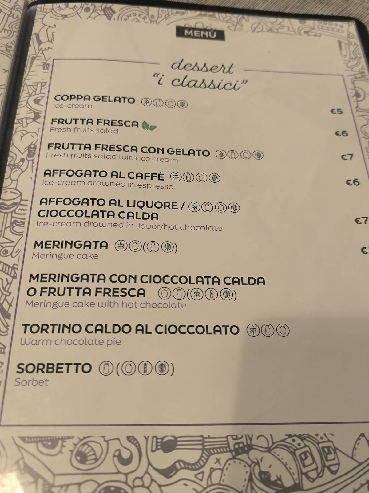 Menu di Pizzeria Damino 
