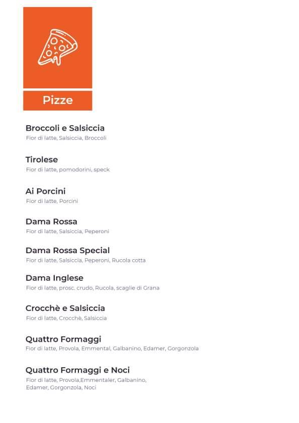Menu di Ristorante Pizzeria Il Rifugio Dei Ghiottoni 