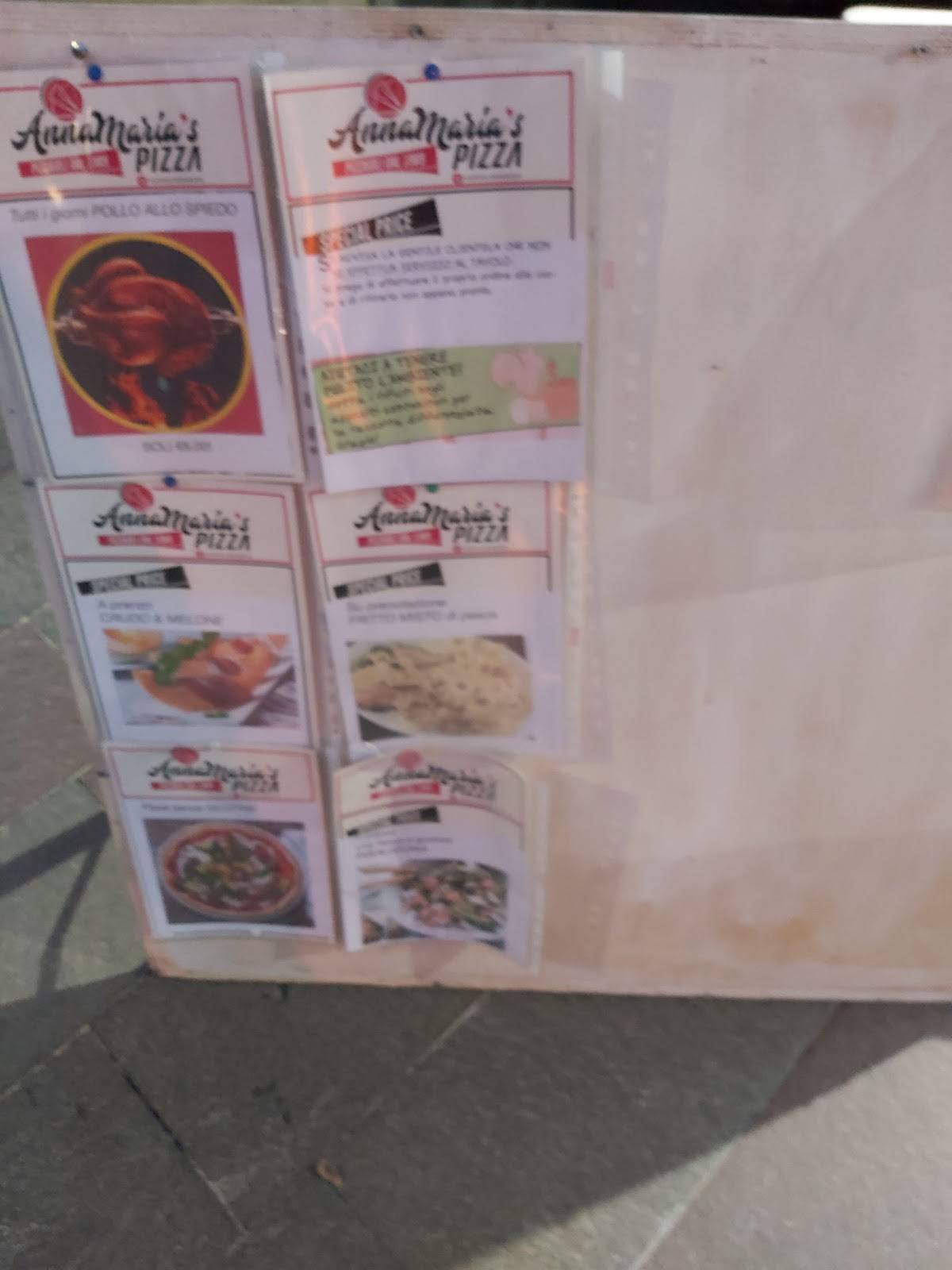 Menu di Annamaria’s pizza 
