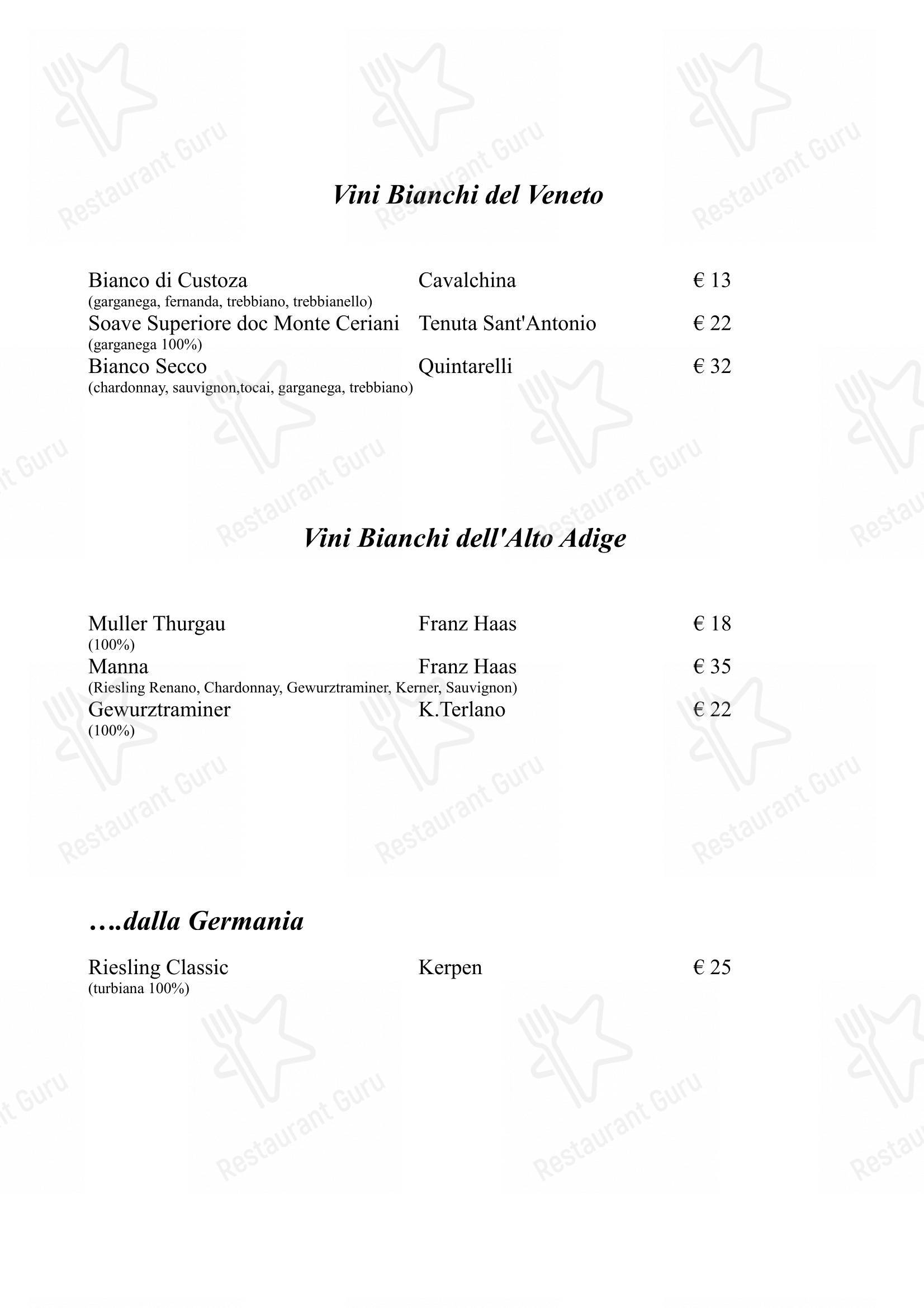 菜单 per Antica Osteria Ai Ranari in Mantova