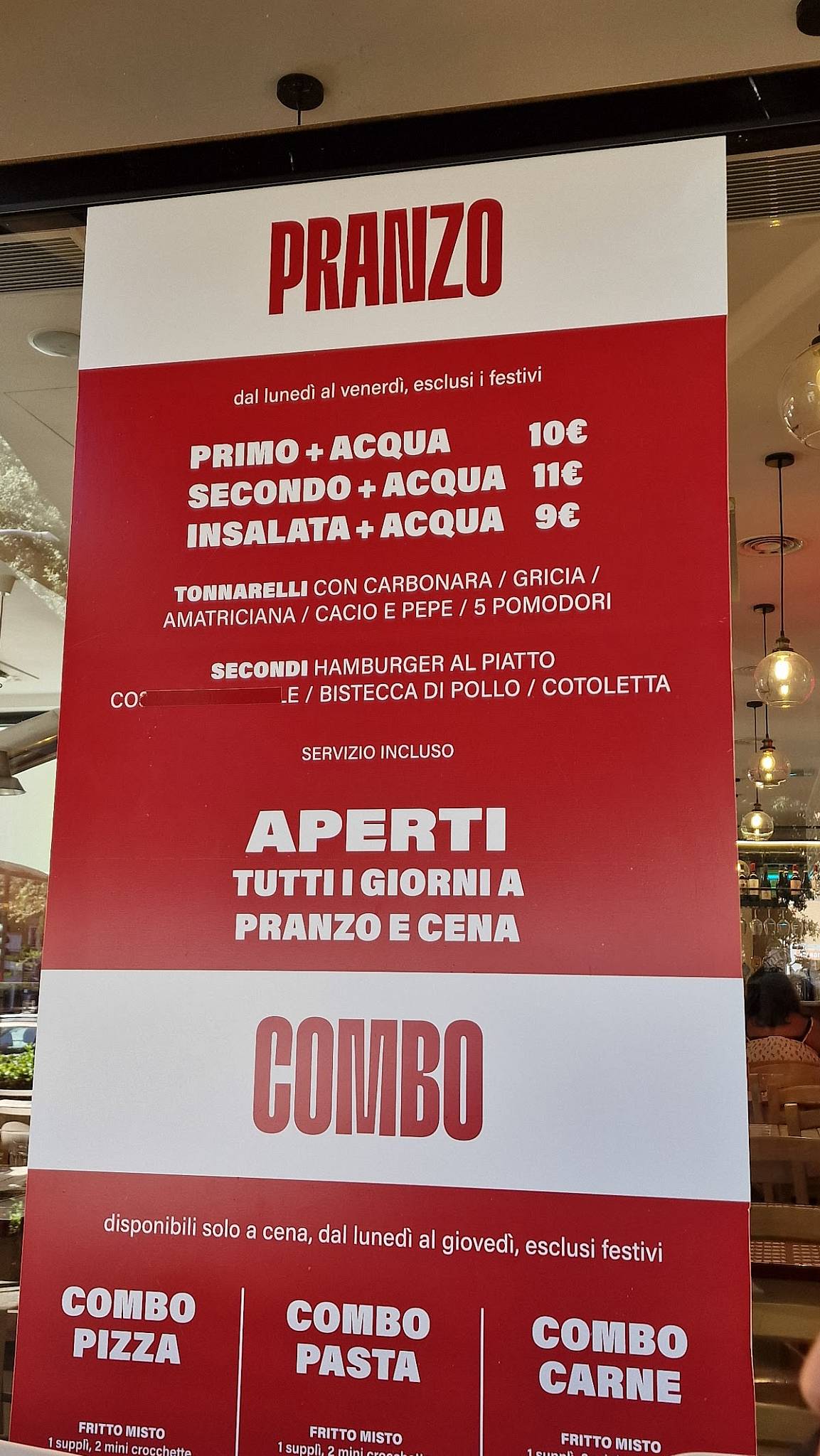 Menu de Anvedi Colli Portuensi