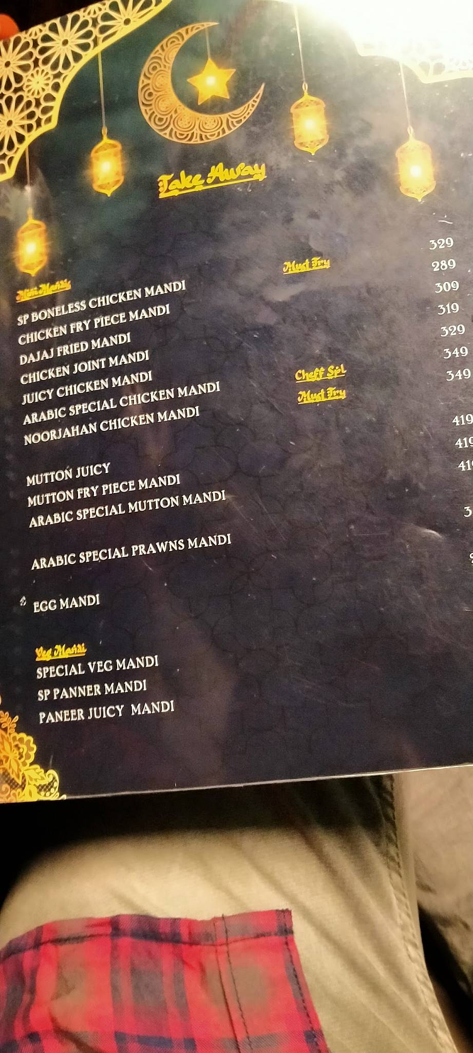 Arabic Nights Mandi Restaurant menu