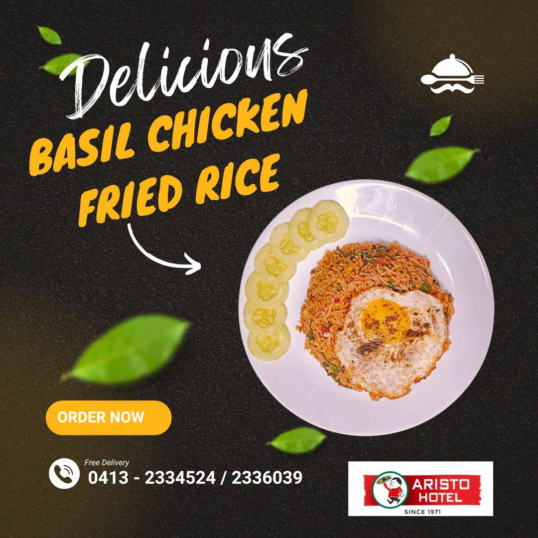Aristo Hotel menu
