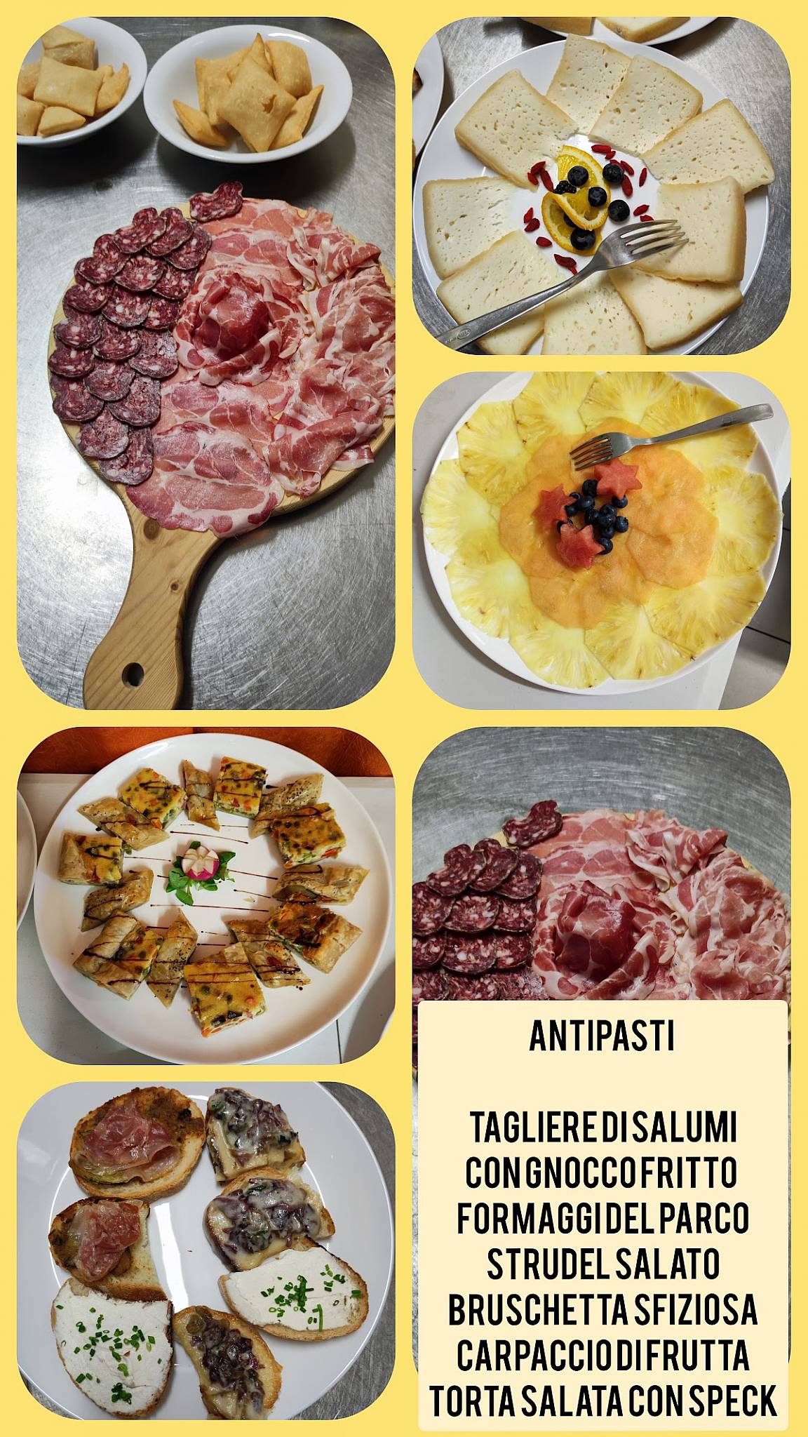 Menu di Agriturismo il parco Arluno 