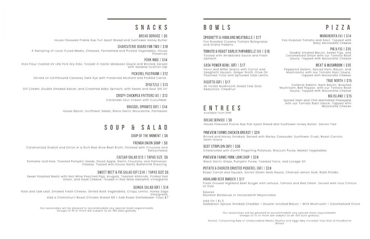 Menu de Aroma Restaurant