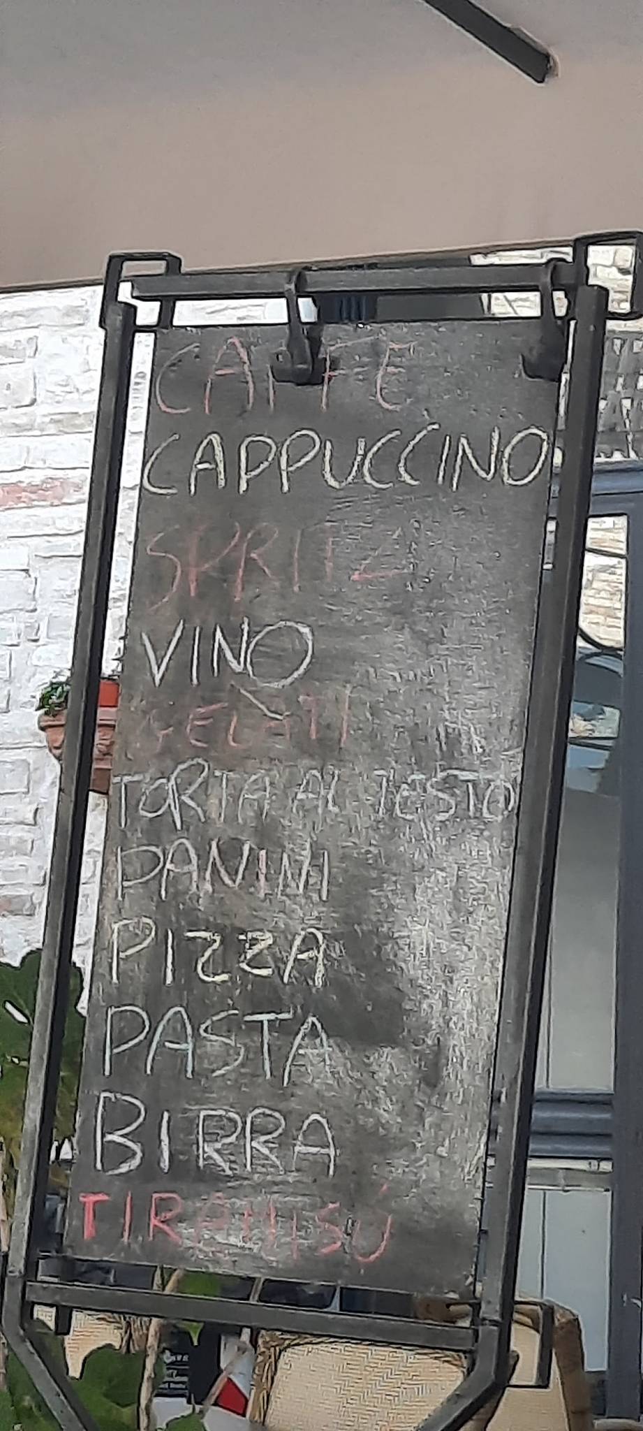 Menu di Cafe' Central 