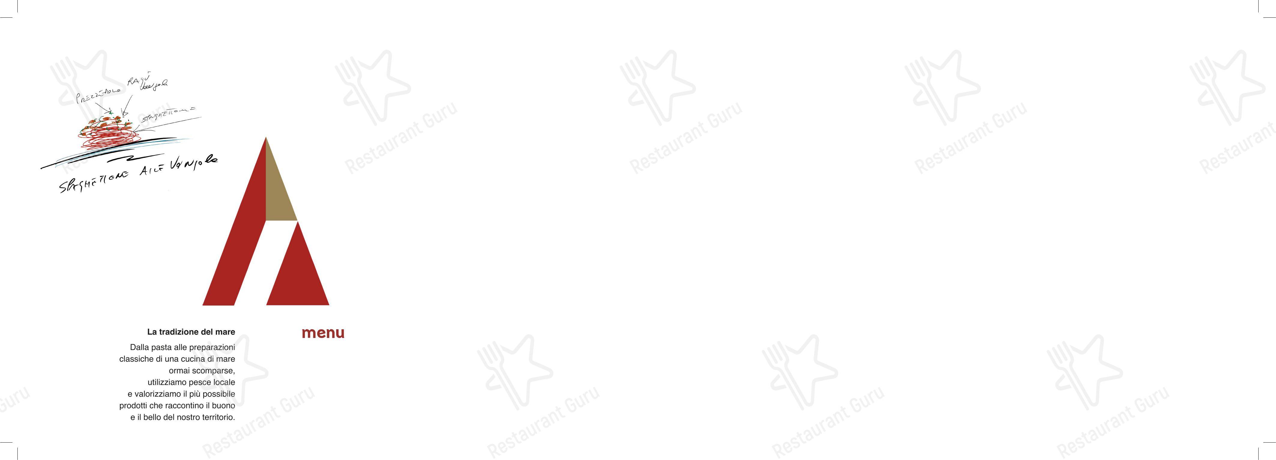 Carta de Augusta Cucina e Cicchetto - Menu bar