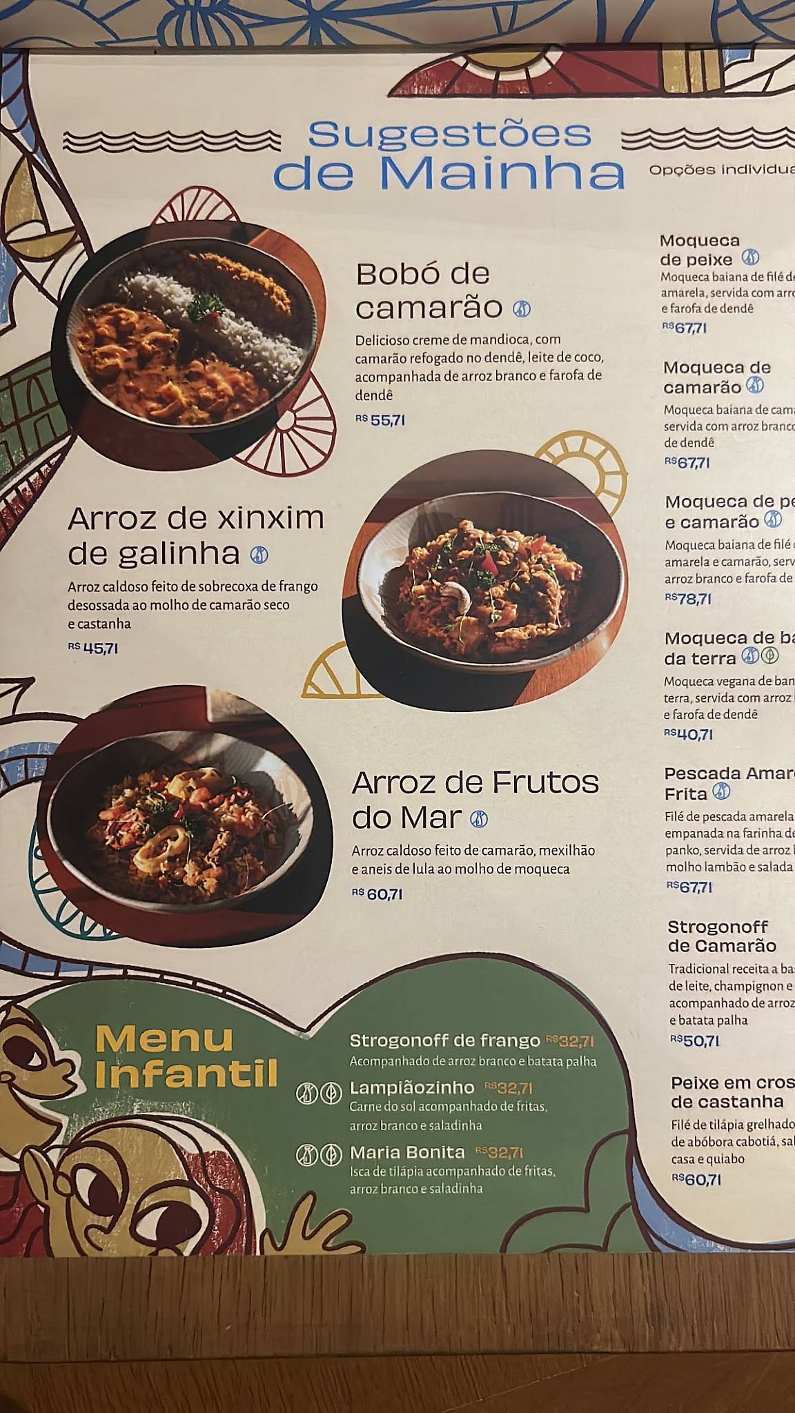 Ô BAHEA cardápio