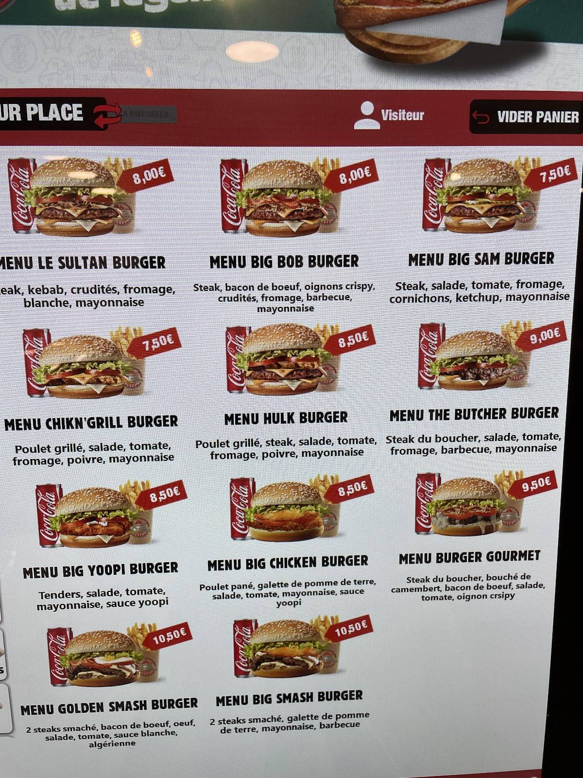 Menu de BAIT'S GRILL