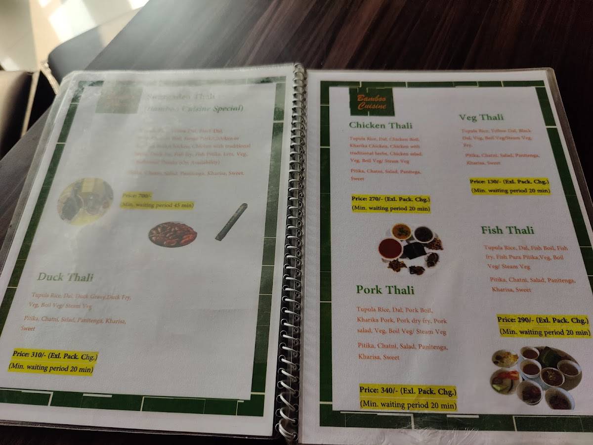 BAMBOO CUISINE (***Where Every Flavor Tells A Story***) menu