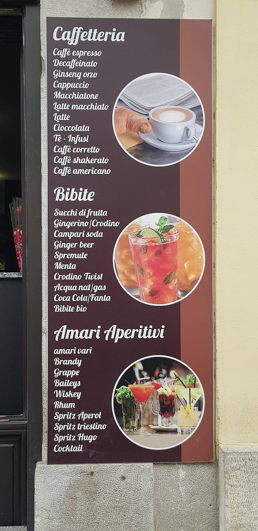 Menu di BAR CAVANA 