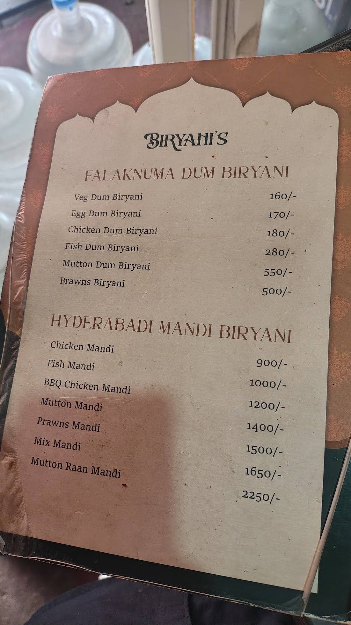 Ba-Dastoor (Ashoka Garden) menu