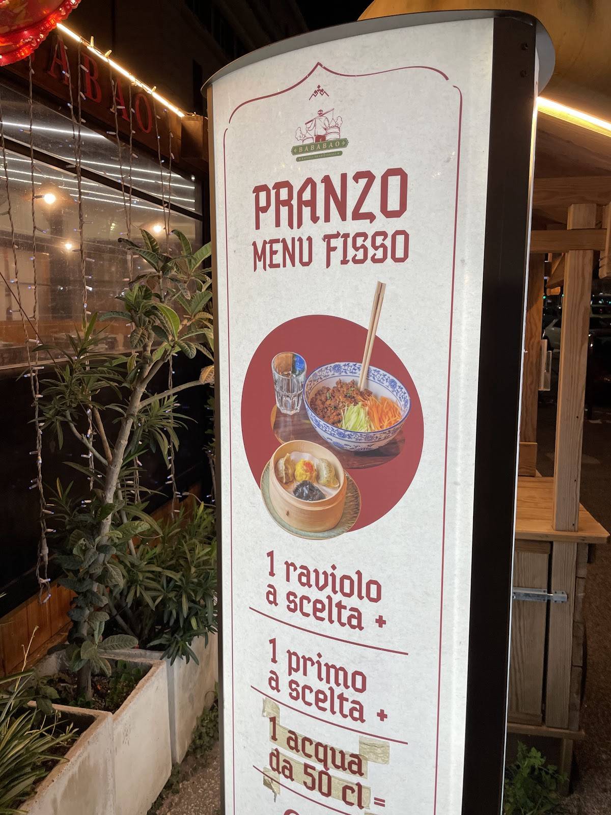 Menu di Bababao Appia 