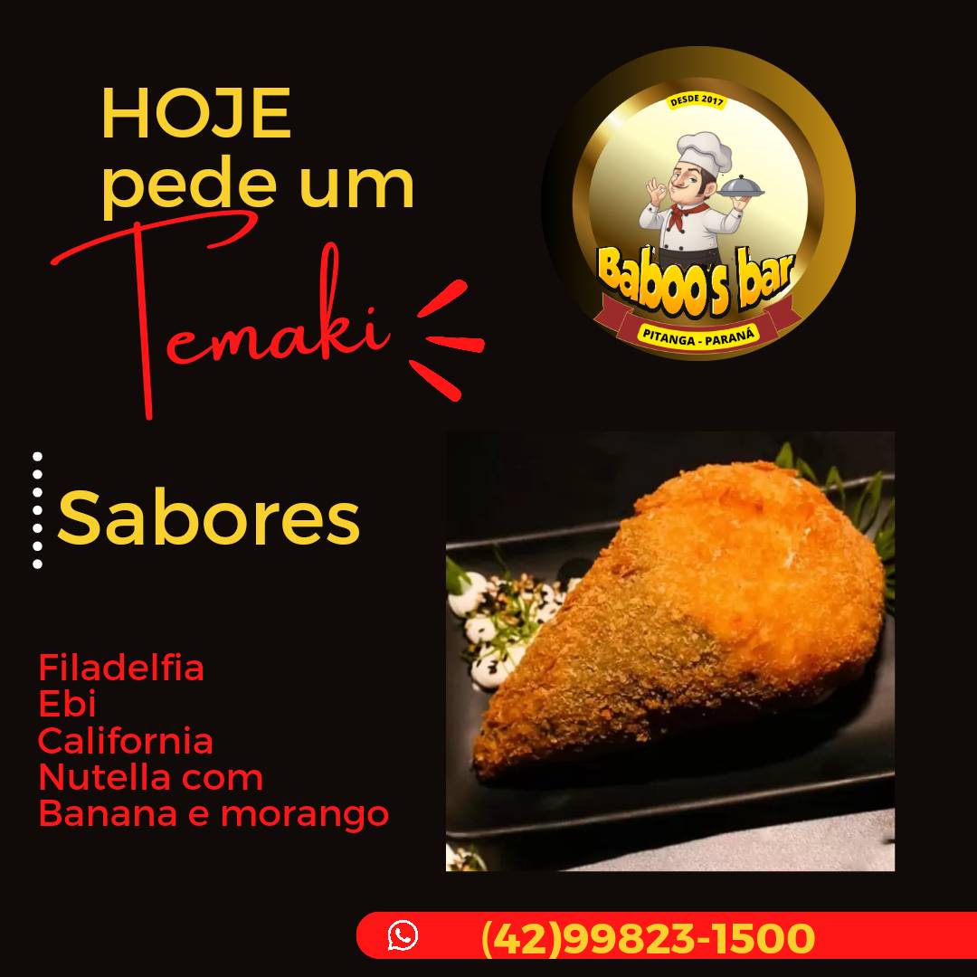 Baboo's Bar cardápio