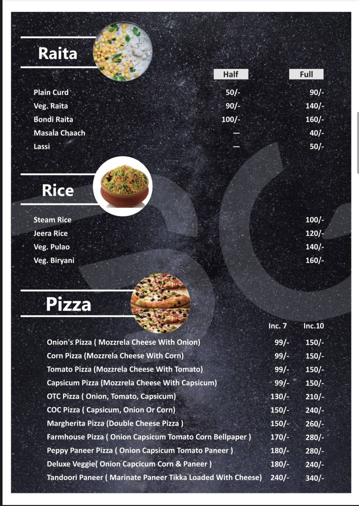Babugulli Cafe & Restaurant Sodala Jaipur menu