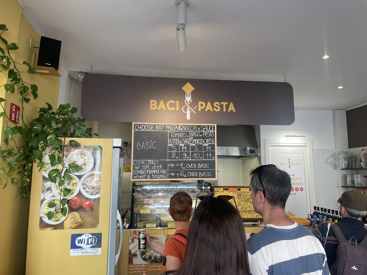 Menu di Baci & Pasta 