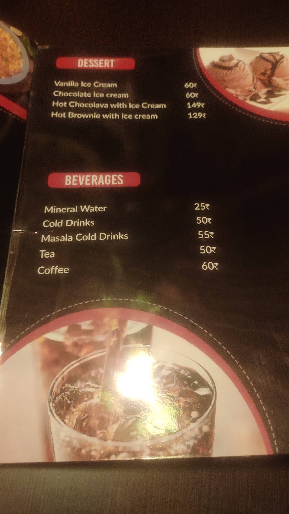 Baithak Cafe menu