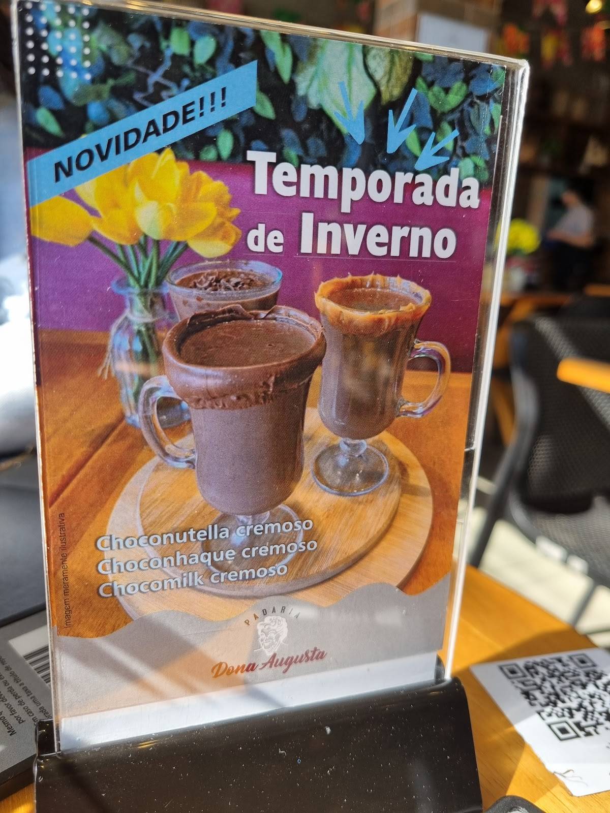 Padaria Dona Augusta cardápio