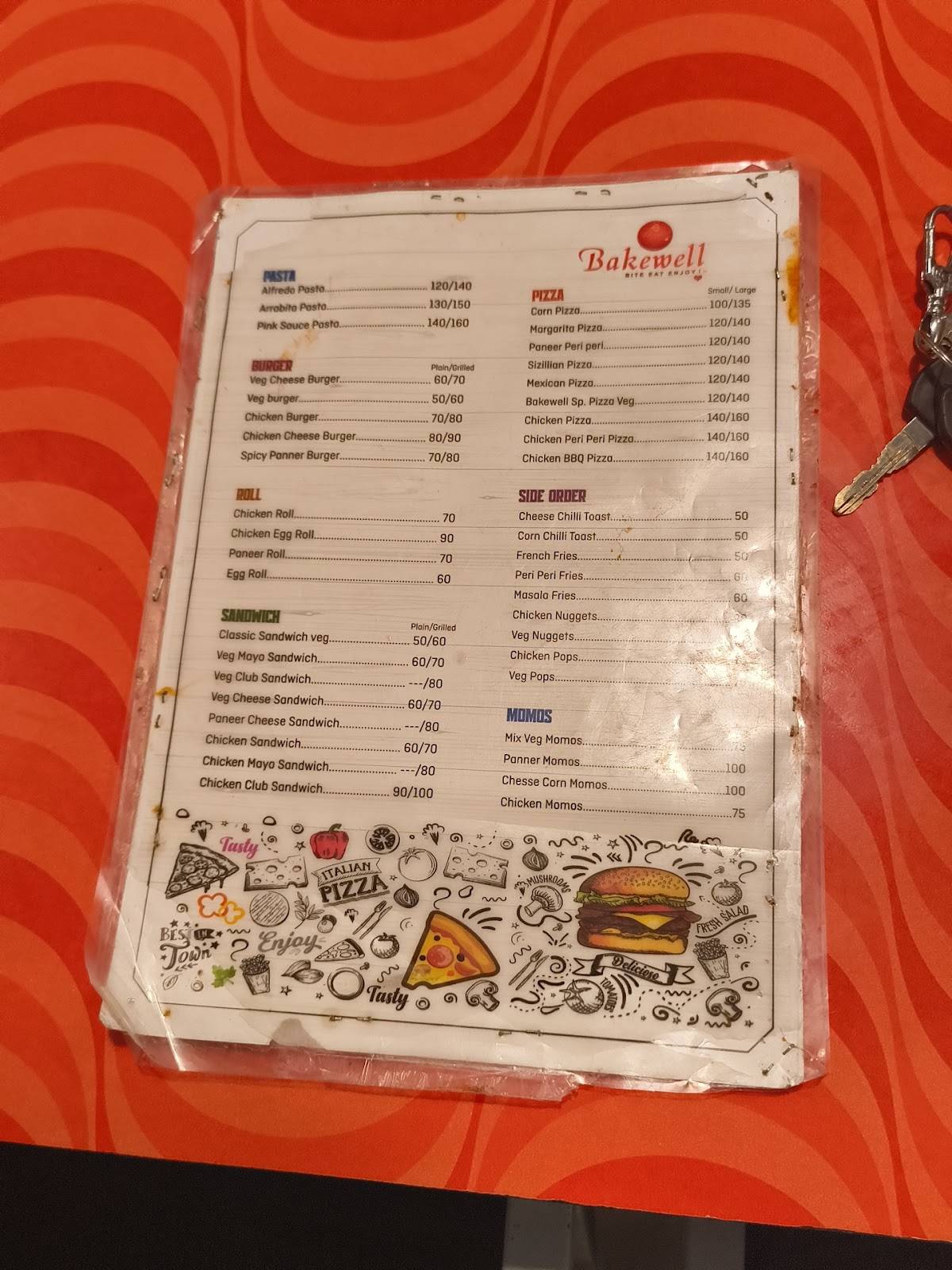 Bakewell Bakery menu