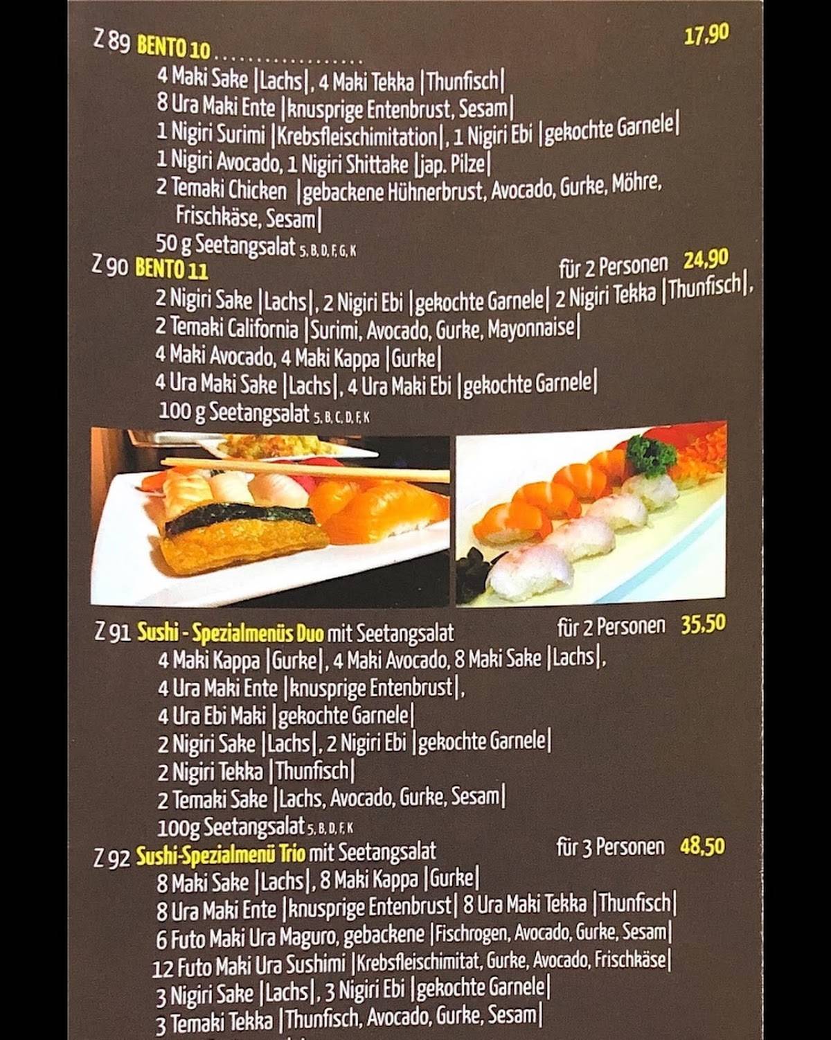 Speisekarte von BambusHaus ChinaThai restaurant, Auerbach/Vogtland